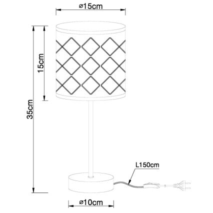 Globo - Lampa stołowa 1xE14/40W/230V