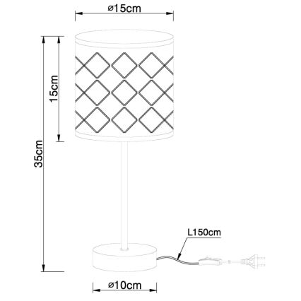 Globo - Lampa stołowa 1xE14/40W/230V