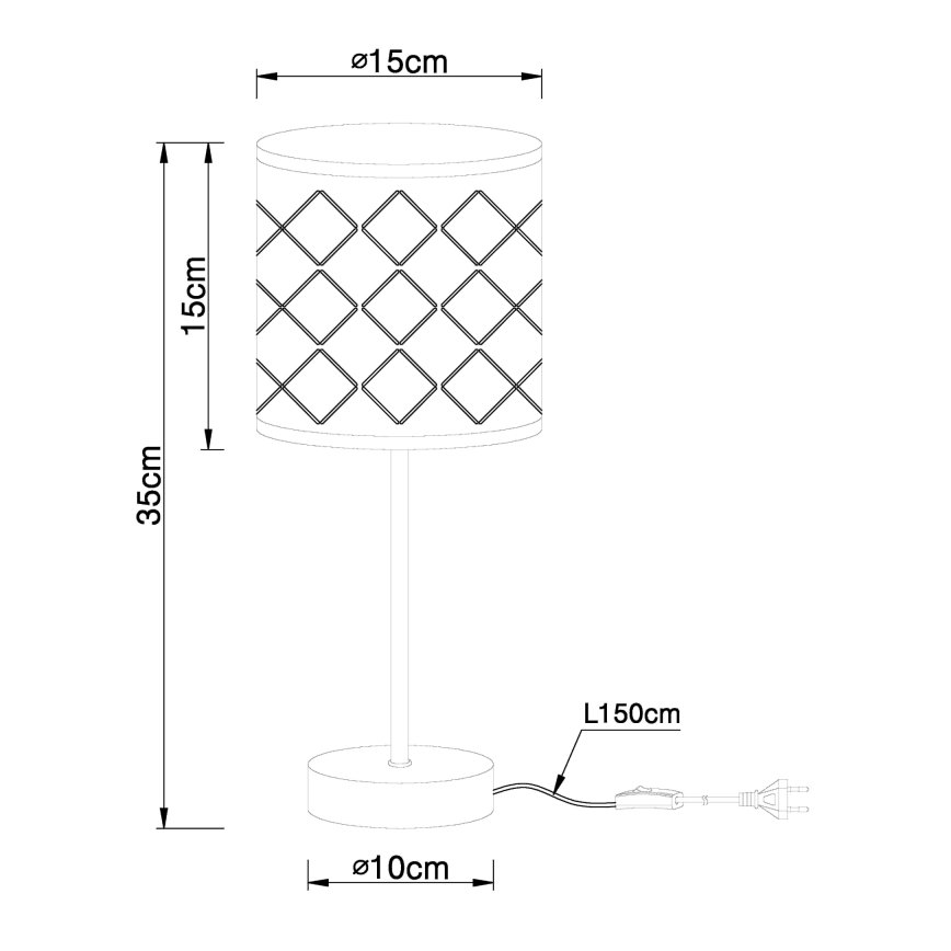 Globo - Lampa stołowa 1xE14/40W/230V