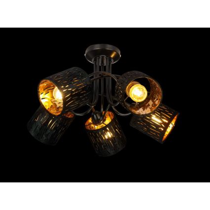 GLOBO 15264-5D - Żyrandol natynkowy TUXON 5xE14/25W/230V