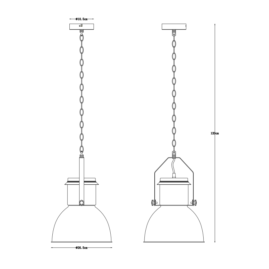 Globo - Żyrandol na łańcuchu 1xE27/40W/230V