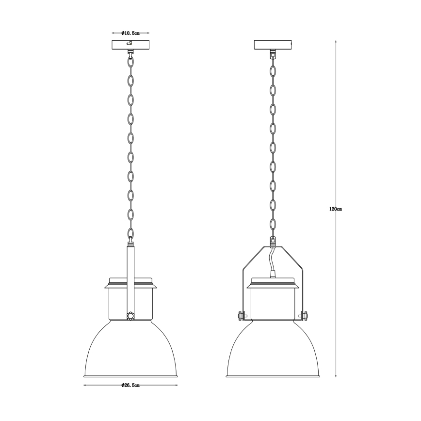 Globo - Żyrandol na łańcuchu 1xE27/40W/230V