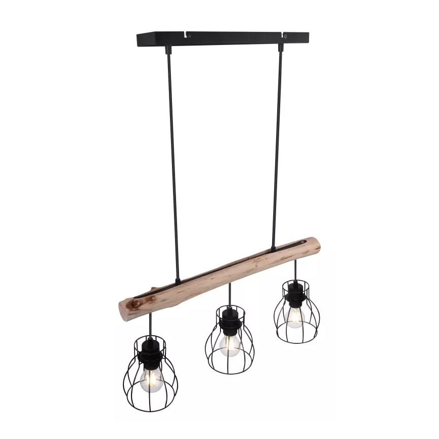 Globo 15326-3N - Żyrandol na lince MINA 3xE27/40W/230V