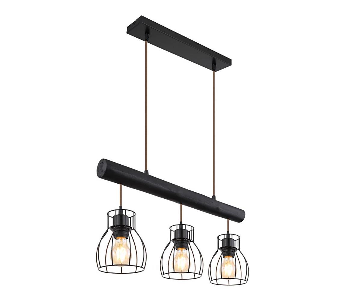 Globo 15326-3NB - Żyrandol na lince MINA 3xE27/60W/230V