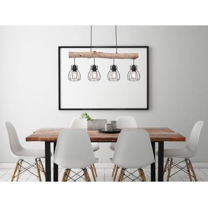 Globo - Lampa wisząca na linkę 4xE27/40W/230V