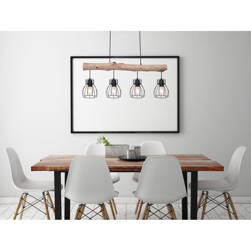 Globo - Lampa wisząca na linkę 4xE27/40W/230V