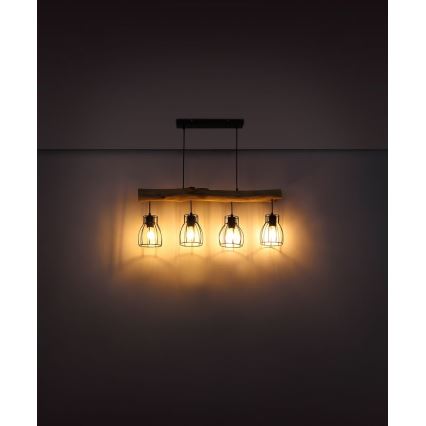 Globo - Lampa wisząca na linkę 4xE27/40W/230V