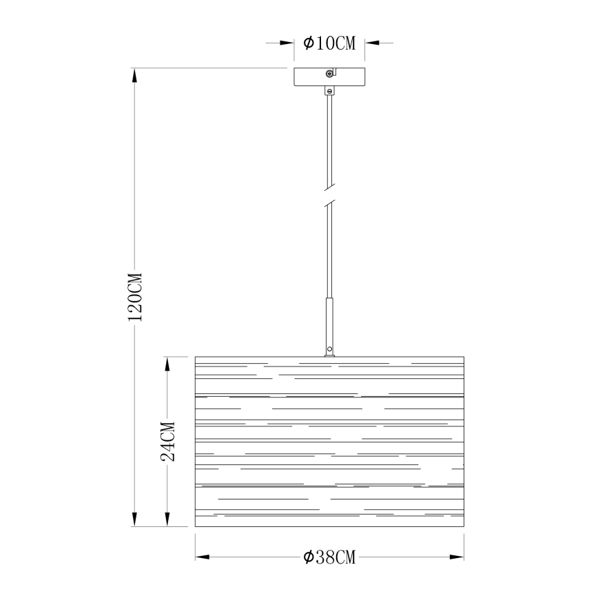 Globo 15342 - Żyrandol na lince TUNNO 1xE27/40W/230V