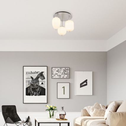 Globo - Żyrandol natynkowy 3xE14/40W/230V chrom błyszczący