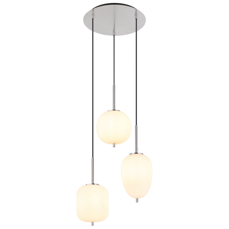 Globo - Żyrandol na lince 3xE14/40W/230V chrom błyszczący
