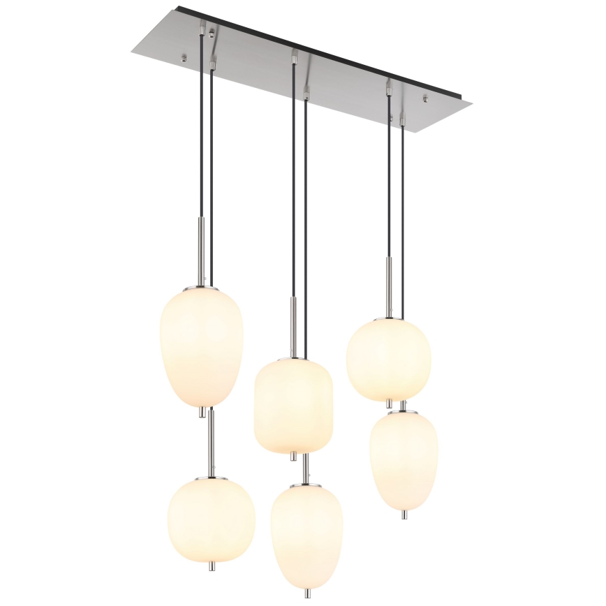 Globo - Żyrandol na lince 6xE14/40W/230V chrom błyszczący