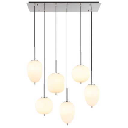 Globo - Żyrandol na lince 6xE14/40W/230V chrom błyszczący