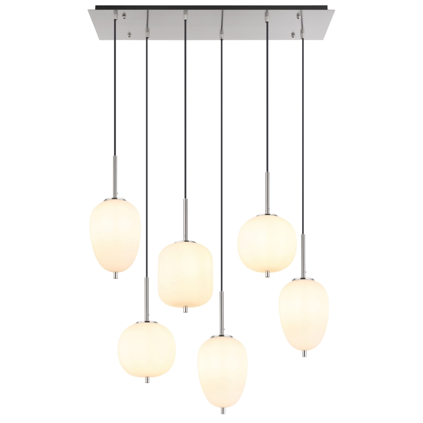 Globo - Żyrandol na lince 6xE14/40W/230V chrom błyszczący