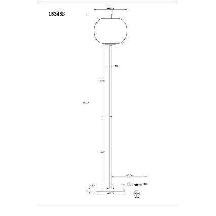 Globo - Lampa podłogowa 1xE27/60W/230V