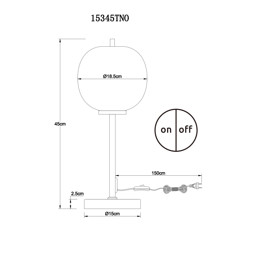Globo - Lampa stołowa 1xE14/40W/230V matowy chrom