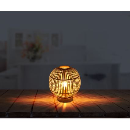 Globo - Lampa stołowa 1xE27/60W230V bambus