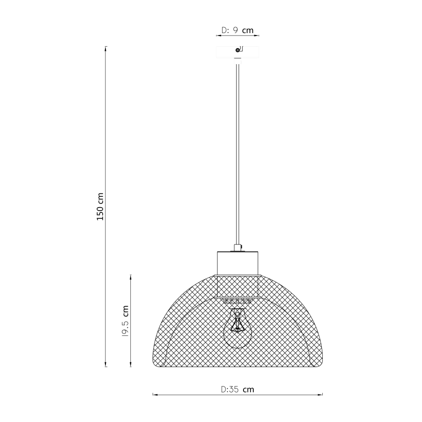 Globo - Żyrandol na lince 1xE27/60W/230V