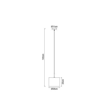 Globo - Żyrandol na lince 1xE27/40W/230V