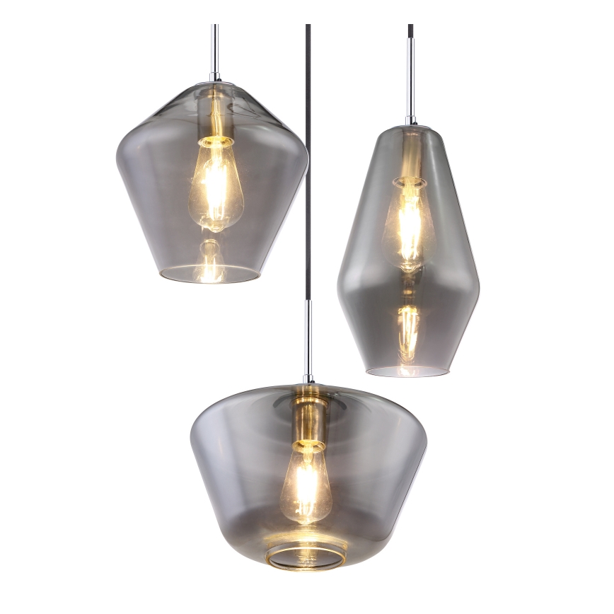 Globo - Żyrandol na lince 3xE27/60W/230V