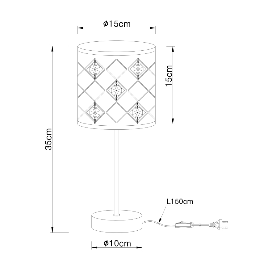Globo - Lampa stołowa 1xE14/40W/230V