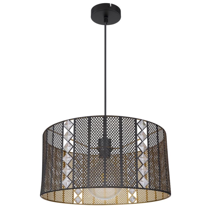 Globo - Lampa wisząca na linkę 1xE27/60W/230V złoto/czarny