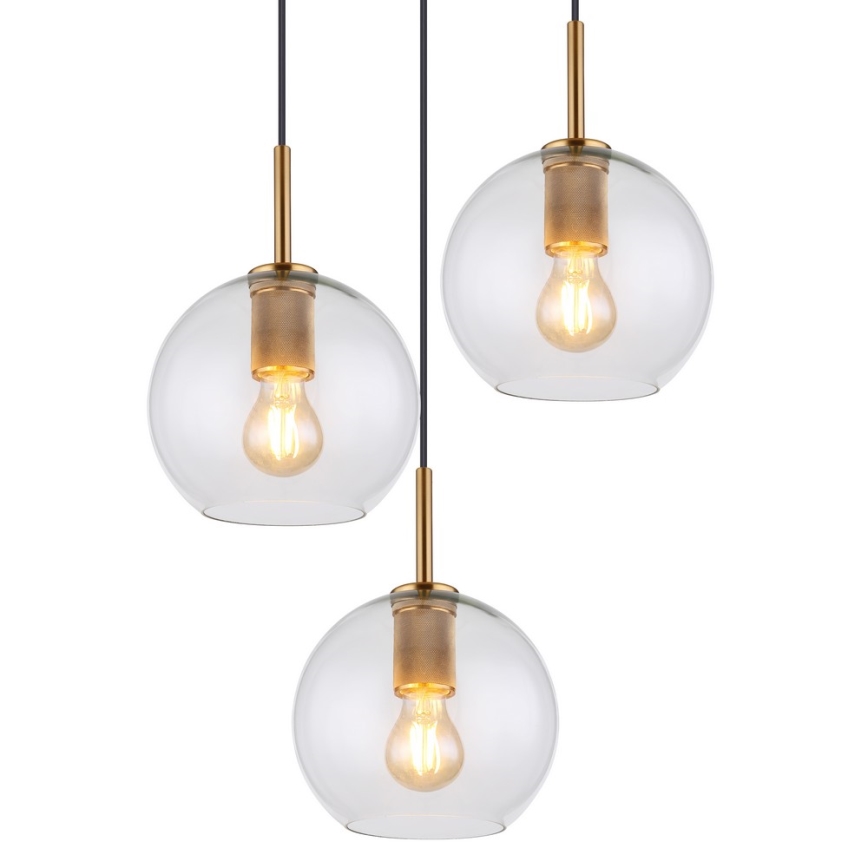 Globo - Żyrandol na lince 3xE27/60W/230V