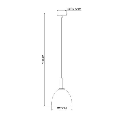 Globo - Żyrandol na lince 1xE27/60W/230V