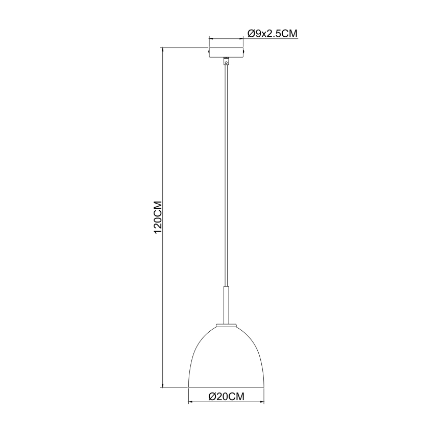 Globo - Żyrandol na lince 1xE27/60W/230V