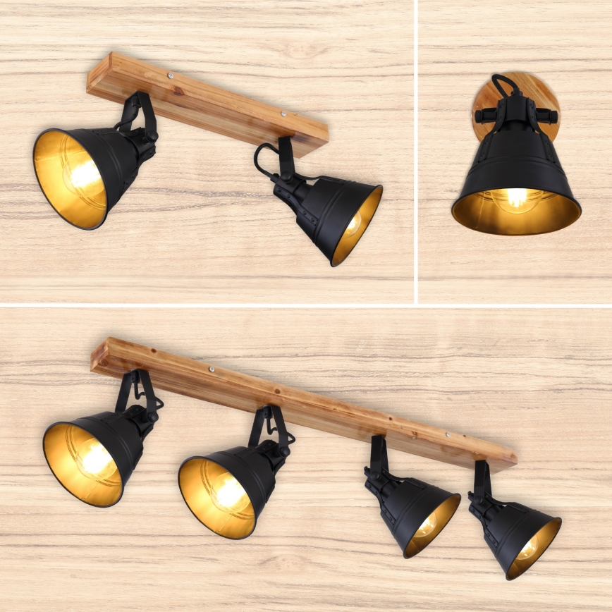 Globo - Kinkiet punktowy 1xE27/60W/230V jodła