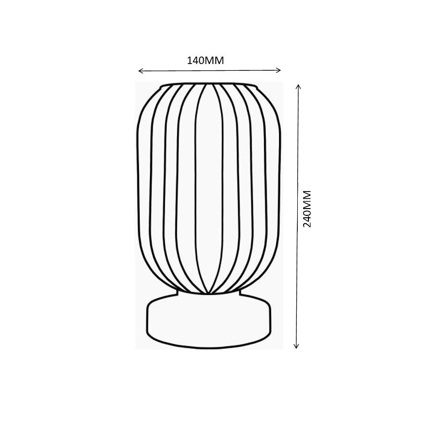 Globo - Lampa stołowa 1xE27/40W/230V brązowy