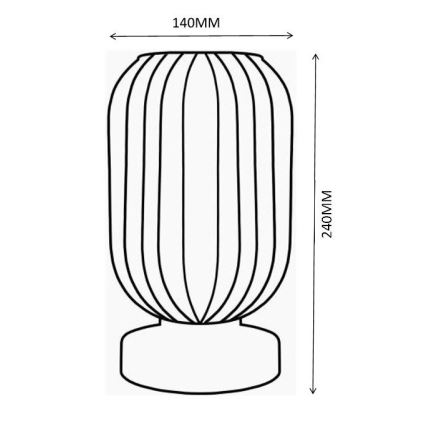 Globo - Lampa stołowa 1xE27/40W/230V zielony