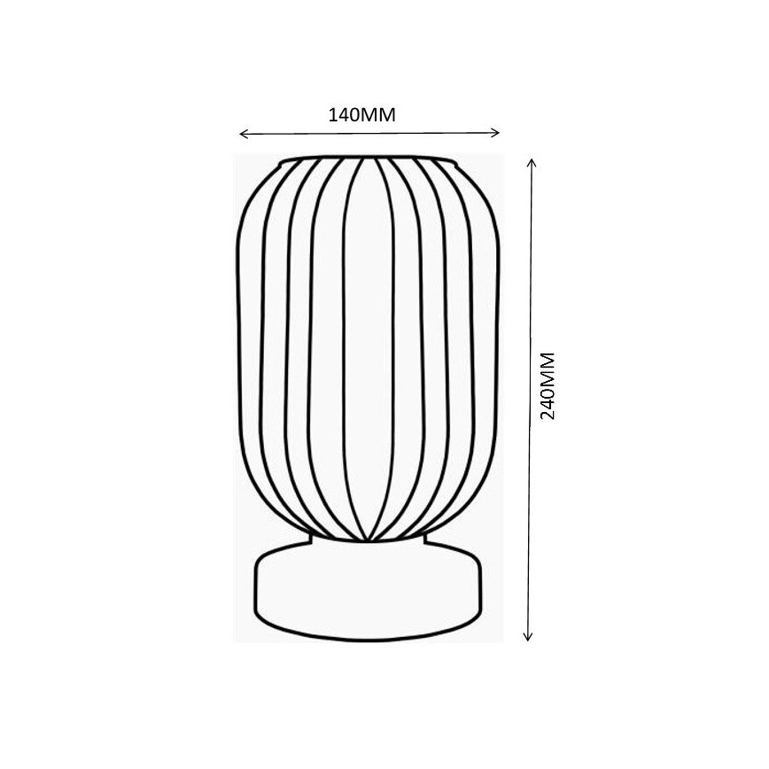 Globo - Lampa stołowa 1xE27/40W/230V zielony