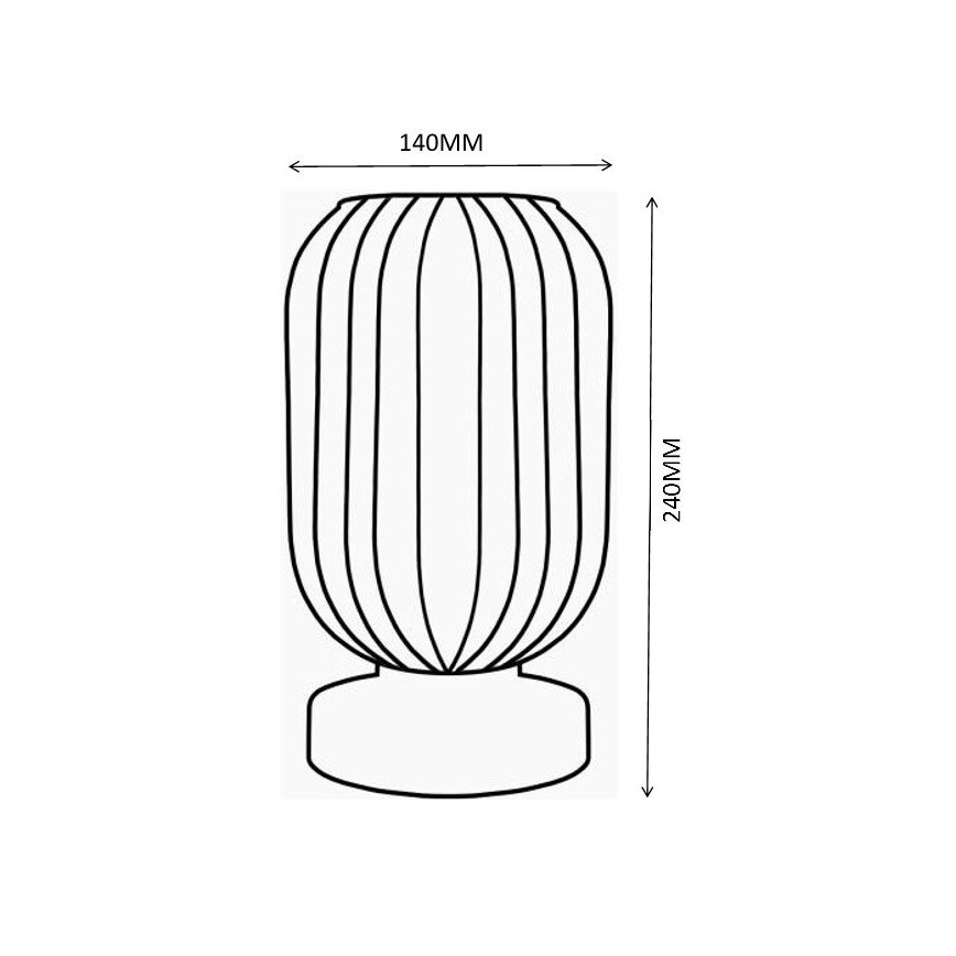 Globo - Lampa stołowa 1xE27/40W/230V biały