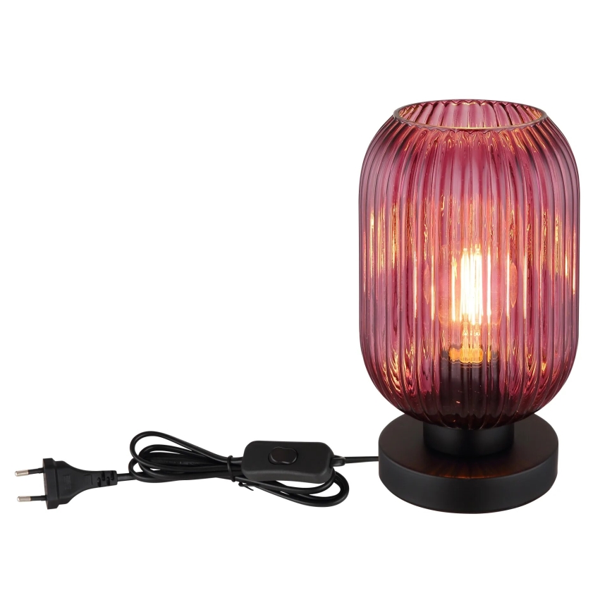 Globo - Lampa stołowa 1xE27/40W/230V fioletowy