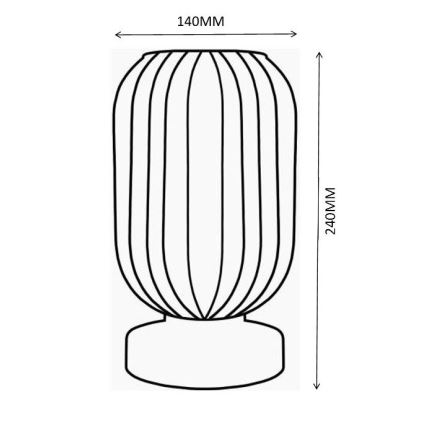 Globo - Lampa stołowa 1xE27/40W/230V fioletowy