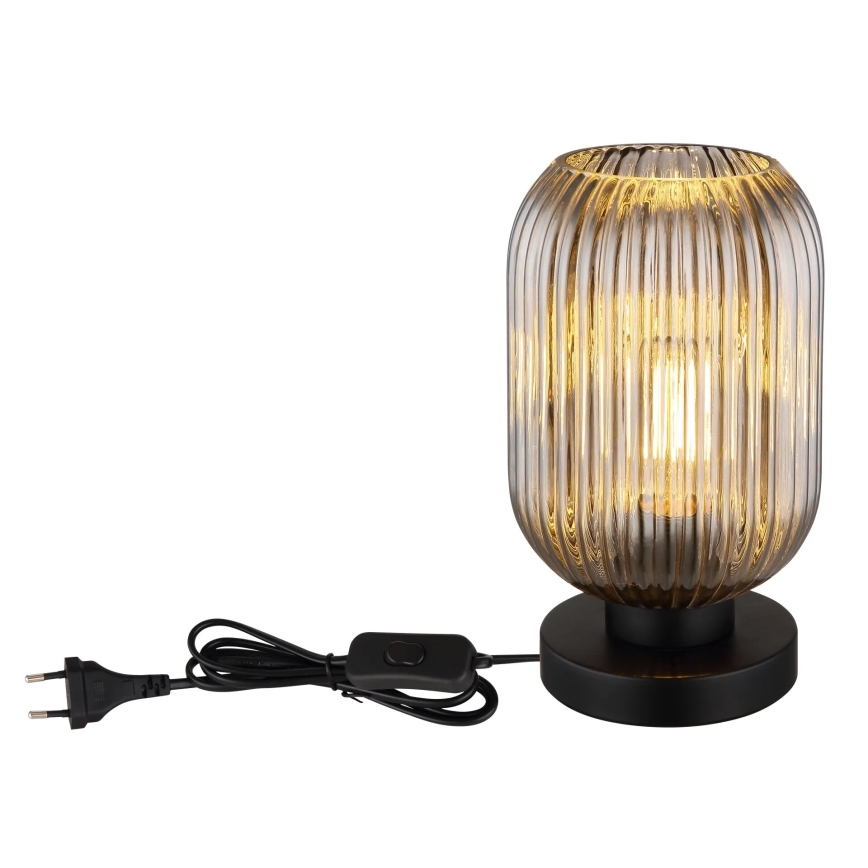 Globo - Lampa stołowa 1xE27/40W/230V szary