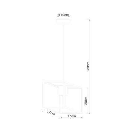 Globo - Żyrandol na lince 1xE27/60W/230V