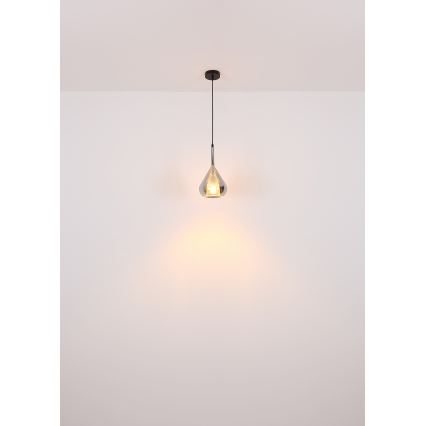 Globo - Żyrandol na lince 1xE27/60W/230V śr. 20 cm czarne