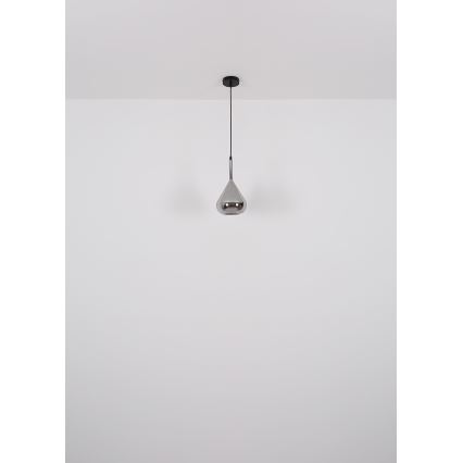 Globo - Żyrandol na lince 1xE27/60W/230V śr. 20 cm czarne