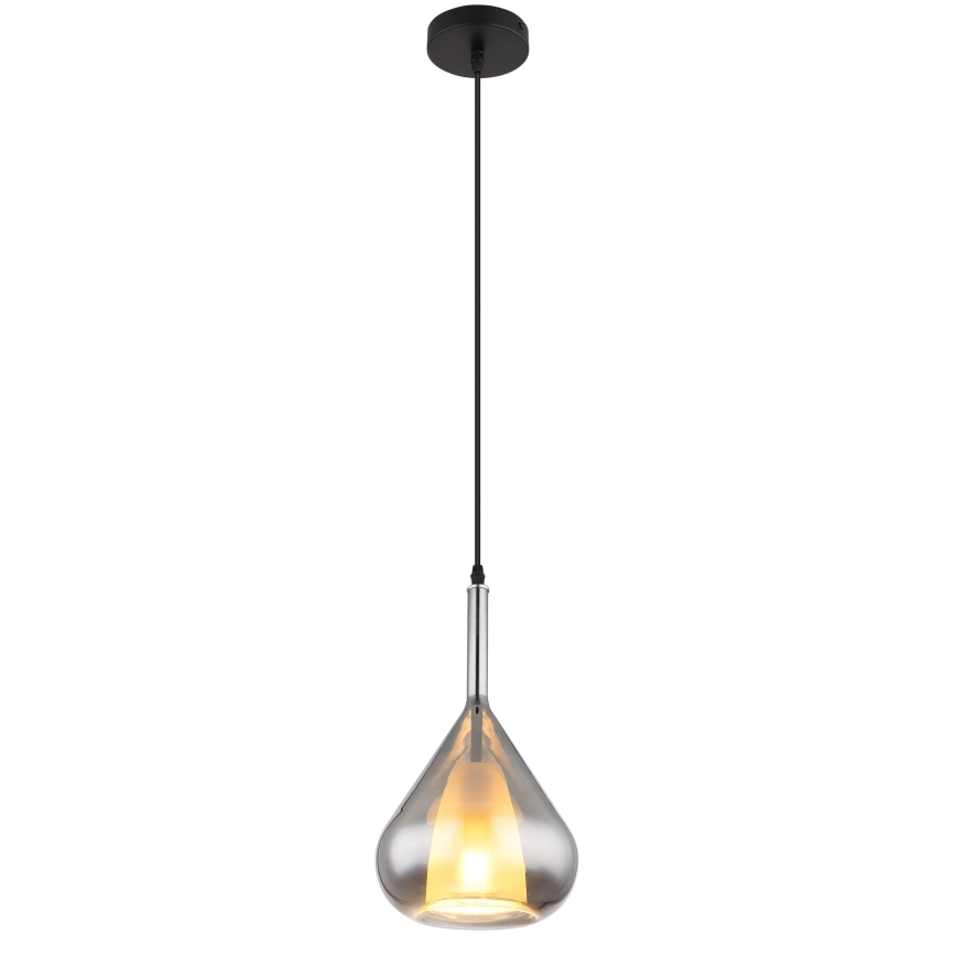 Globo - Żyrandol na lince 1xE27/60W/230V śr. 20 cm czarne
