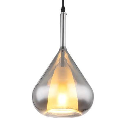 Globo - Żyrandol na lince 1xE27/60W/230V śr. 20 cm czarne