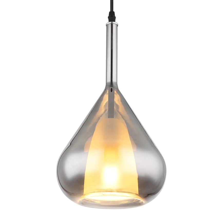 Globo - Żyrandol na lince 1xE27/60W/230V śr. 20 cm czarne