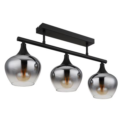 Globo - Żyrandol natynkowy 3xE27/40W/230V czarne