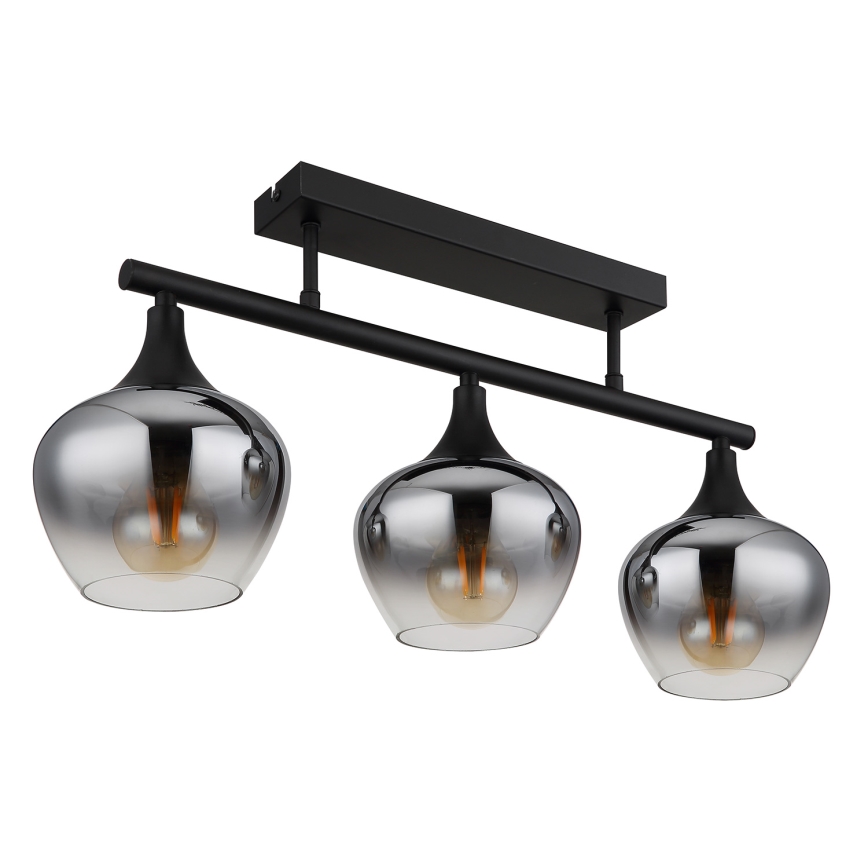 Globo - Żyrandol natynkowy 3xE27/40W/230V czarne