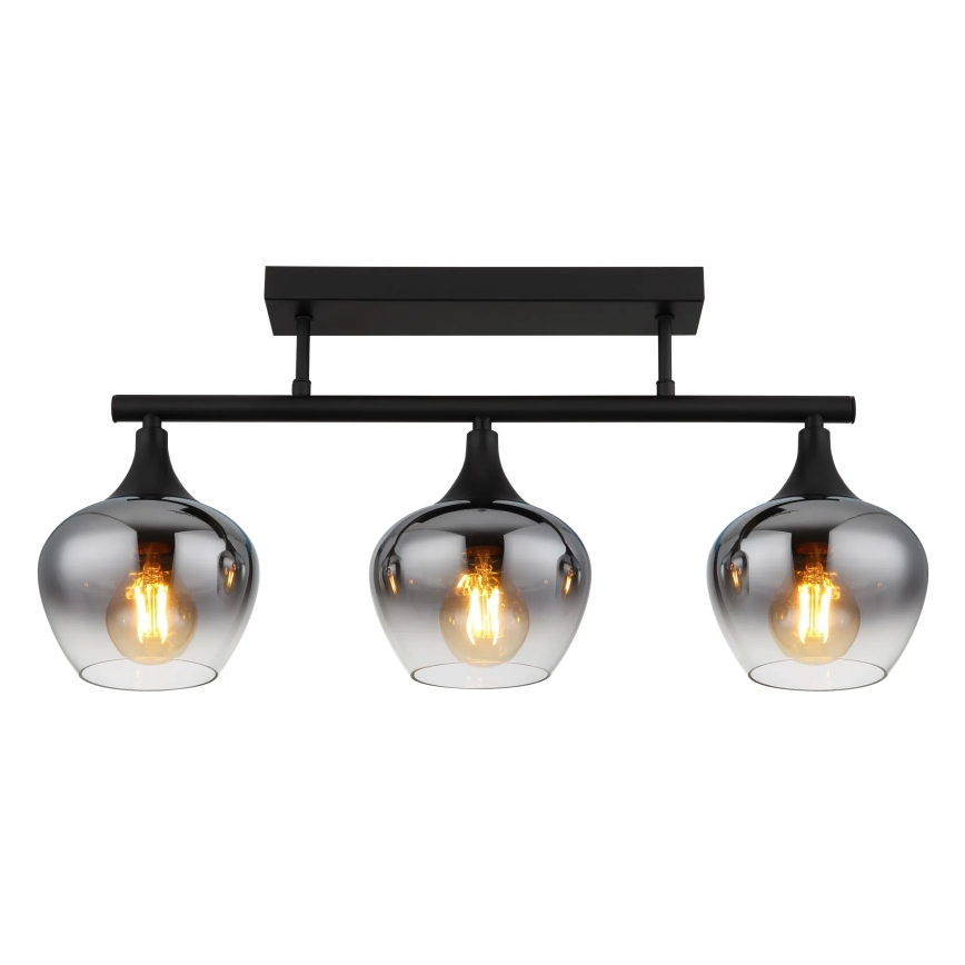 Globo - Żyrandol natynkowy 3xE27/40W/230V czarne
