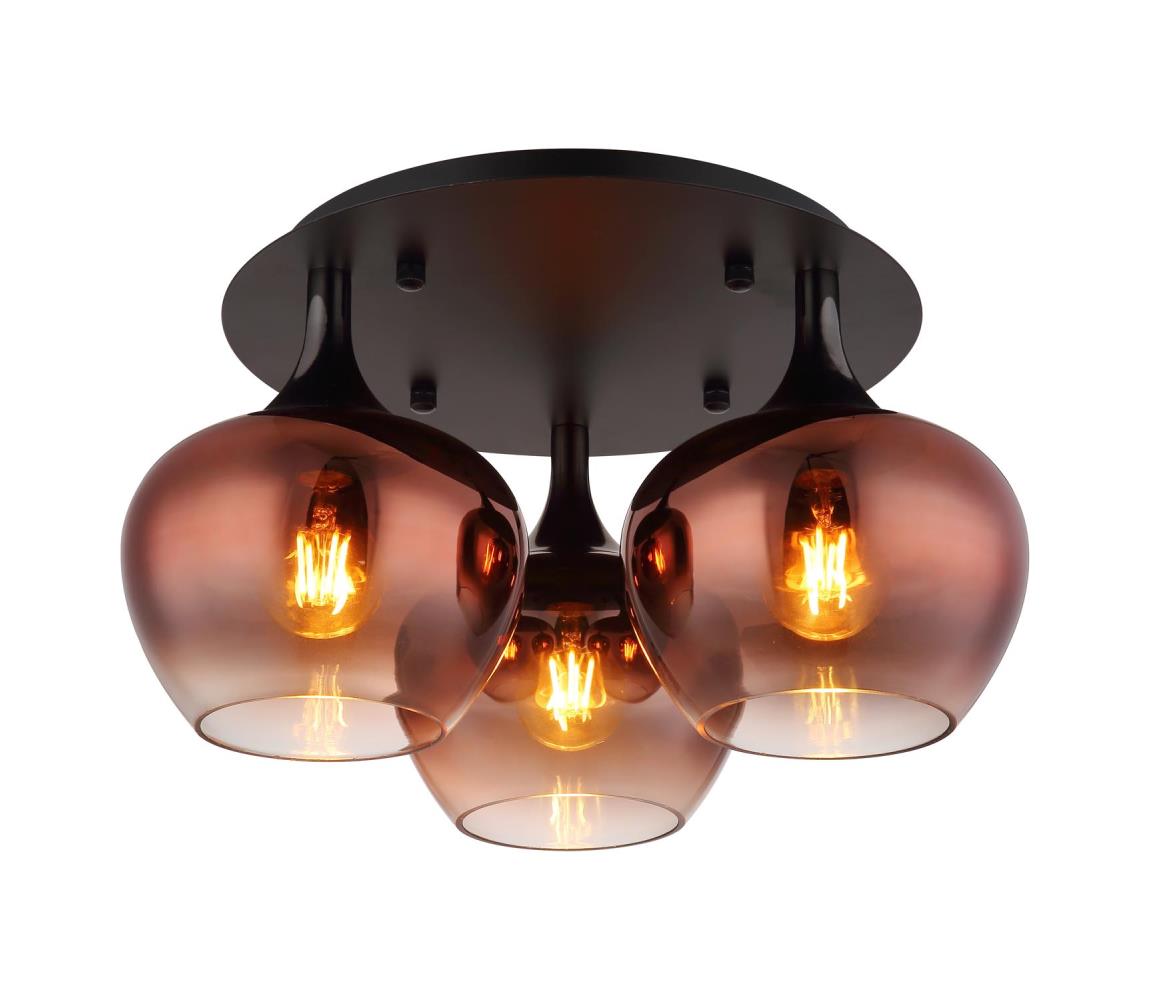 Globo 15548-3DG - Żyrandol natynkowy MAXY 3xE27/40W/230V miedź