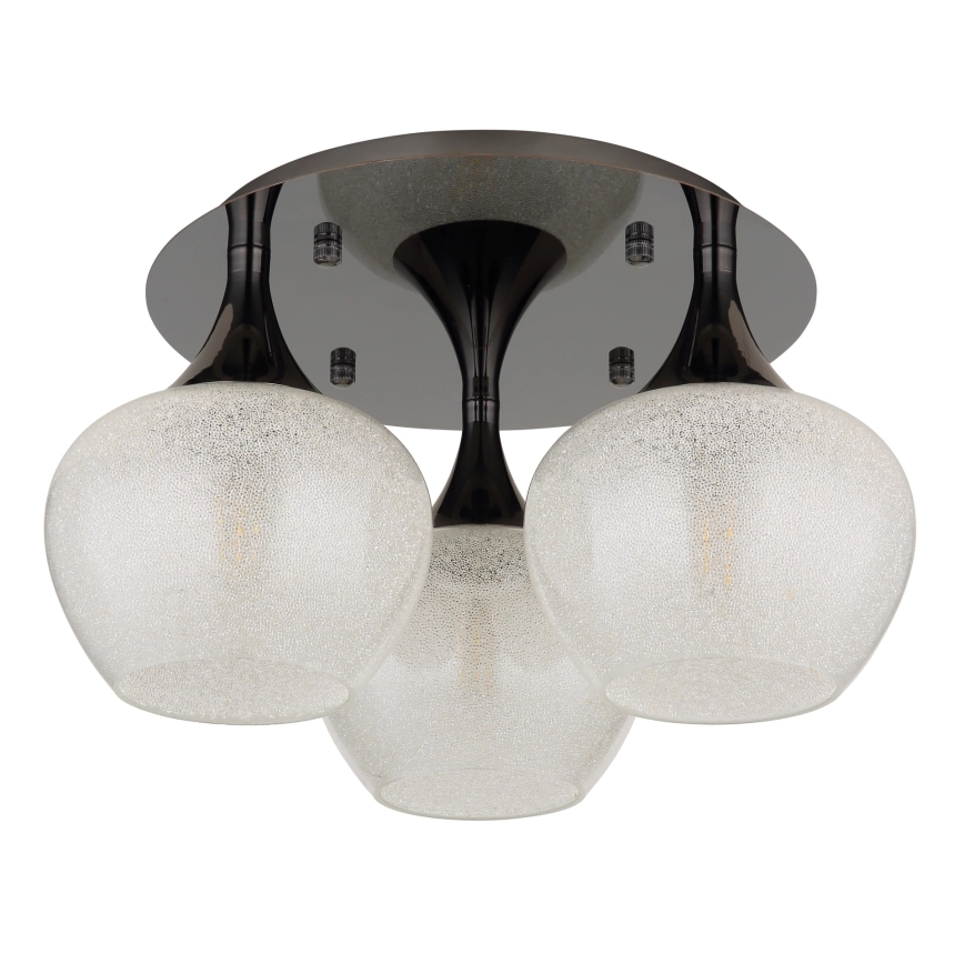 Globo - Żyrandol natynkowy 3xE27/40W/230V antracyt