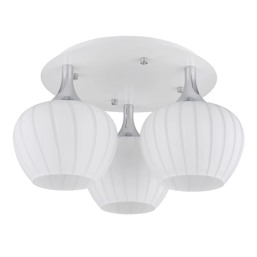 Globo - Żyrandol natynkowy 3xE27/40W/230V biały
