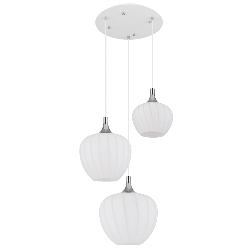 Globo - Żyrandol na lince 3xE27/40W/230V biały