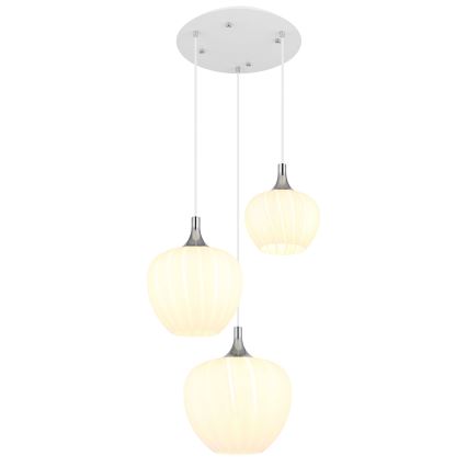 Globo - Żyrandol na lince 3xE27/40W/230V biały